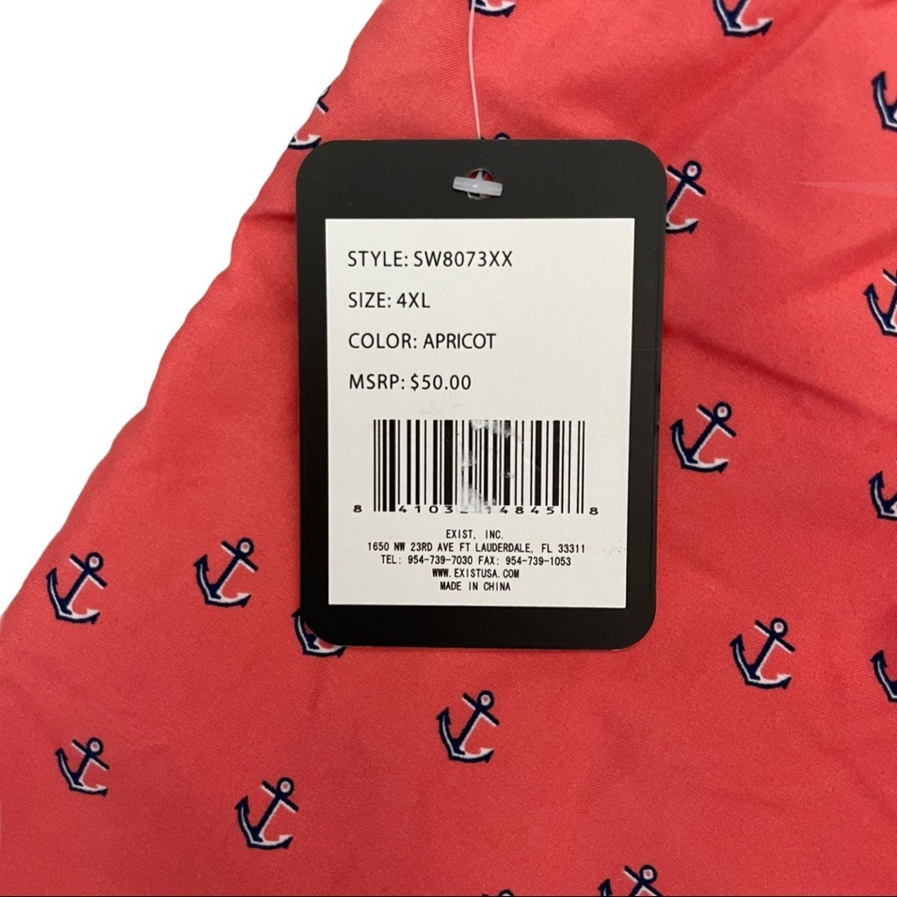 Men’s Exist Swim Apricot Anchor Swim Trunks - Picture 7 of 7